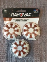 Rayovac Hearing Aid Batteries Size 312 Mercury Free Sealed 24 Total (O2) - £13.19 GBP