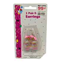 VINTAGE 1990&#39;s EASTER EXPRESSIONS 1 PAIR OF EGG EARRINGS PLASTIC NEW IN ... - $174.21 MXN