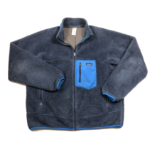 Patagonia Retro X Men s Deep Pile Full Zip Blue Fleece Jacket Size XXL O... - $148.40