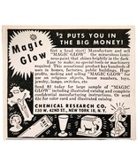 1949 Magic Glow In The Dark Lumimous Paint Advertisement NYC Chem Resear... - €17,15 EUR