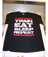 TRAIN EAT SLEEP REPEAT T SHIRT BRAND NEW NEVER WORN/WASHED FITNESS WEIGH... - $25.20 CAD