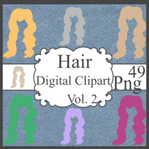 Hair Digital Clipart Vol. 2 - $1.25