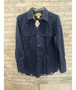 L.L. Bean Traditional Fit S-Regular Blue Button Down Flannel Teflon Jack... - $1,237.37 MXN
