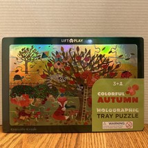 CROCODILE CREEK LIFT &amp; LEARN Colorful Autumn  Iridescent TRAY PUZZLE NEW - £6.26 GBP