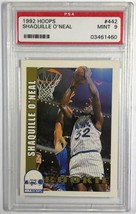 1992 Hoops ROOKIE Shaquille O&#39;Neal  # 442 PSA Mint 9  - £74.72 GBP