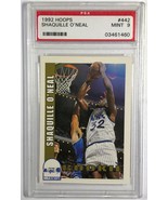 1992 Hoops ROOKIE Shaquille O&#39;Neal  # 442 PSA Mint 9  - £74.53 GBP
