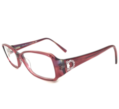 Salvatore Ferragamo Eyeglasses Frames 2591-B 453 Clear Red Silver Logo 54-19-135 - £52.31 GBP