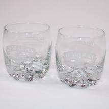 2 Pat O&#39;Mara&#39;s Irish Country Cream Whiskey Rocks Glasses Signed Etched Set Of 2 - £11.62 GBP