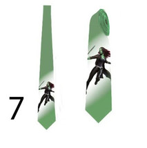 Necktie with Gamora custom design tie with superhero - £23.60 GBP