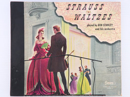 Bob Stanley - Strauss Waltzes - 1944 4x 10&quot; 78rpm Shellac Record Book Set MS-461 - £24.16 GBP