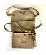 Original WW1 US Army Cavalry Canvas Leather Horse Feed Bag Field Gear Mi... - $1,262.20 MXN