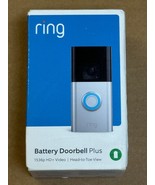 Ring Battery Doorbell Plus HD Video WiFi Security Camera Satin Nickel, m... - $122.11 CAD