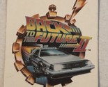Back To The Future II Trading Card Sticker #1 Michael J Fox DeLoreon - $2.48