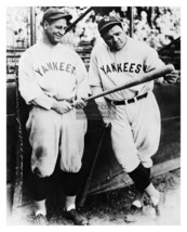 Babe Ruth And Lou Gehrig Admiring Baseball Bat New York Yankees 8X10 Photo - £6.68 GBP