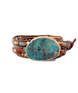 Handmade Natural Stones and Crystals Bracelet - Adjustable Length - Uniq... - $80.12 CAD