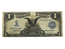 1899 $1 Black Eagle Silver Certificate U88680829U - £143.69 GBP