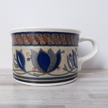 Mikasa Intaglio Arabella Floral Blue 8 oz. Coffee Mug Cup - £11.29 GBP