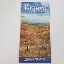 1996 Virginia Official State Transportation Map Vintage - $13.10