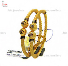 18 Kt, 22 Kt Yellow Gold Twisted Pipe Bracelet Bangles 24 - 40 Gms Fine Jewelry - £1,501.75 GBP+