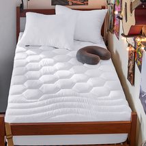 Bedsure Twin Xl Mattress Pad Deep Pocket Pillow Top Mattress Topper Quilted - £63.86 GBP