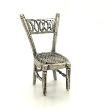 Vintage Sterling Sign 925 Italian Engrave Pattern Dining Chair Miniature Figure - £35.61 GBP