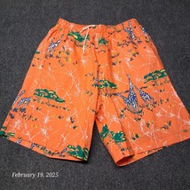 Outback by Robert Bruce Shorts Women Size Large Orange Giraffe Safari Lined - $417.27 MXN