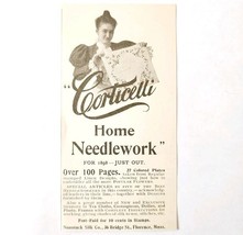 Corticelli Home Needlework 1897 Advertisement Victorian Crafts Sewing AD... - $28.02 CAD