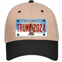 Trump 2024 Alaska Novelty Khaki Mesh License Plate Hat - £22.79 GBP
