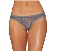 Free People Womens Thongs Lingerie Lace Dark Grey Size L OB588159 - £28.98 GBP