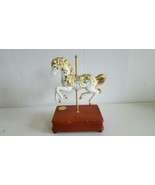 Heritage House Carousel Horse Music Box &quot;Elizabeth&quot; 8.75&quot; Play I Love Yo... - $33.89 CAD
