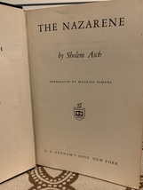 The Nazarene by Sholem Asch (1935, Hardcover) - $28.99