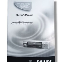 Philips VRB411AT VRB611AT Owner&#39;s Manual Instructions VCR VHS replacement OEM  - £7.70 GBP