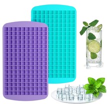 Upgrade Silicone Mini Ice Cube Trays, 2 Pack 320 Small Ice Cube Molds, E... - £11.35 GBP