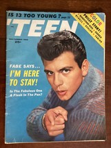 &#39;teen Magazine - September 1960 - The Fleetwoods, Duane Eddy, Fabian, Annette - £8.67 GBP