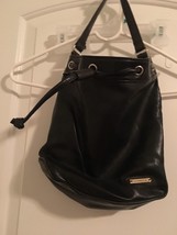 Sorella Women&#39;s Black Faux Leather Hand Bag Shoulder Bag Purse - $30.29