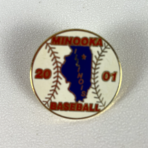 Vintage Minooka Illinois Baseball Pin Lapel Pin 2001 Little League - $11.39