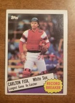 1985 Topps Carlton Fisk Record Breaker #1 Chicago White Sox FREE SHIPPING - £1.40 GBP