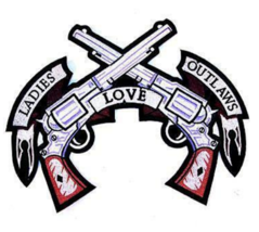 1 NEW JUMBO LADIES LOVE OUTLAWS PISTOLS JACKET BACK PATCH embroidered JBP9 - $18.99