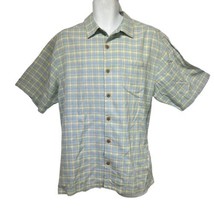 tommy bahama silk plaid button up shirt Size L - £23.22 GBP