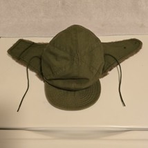 VTG Korean War US Military Army M-1951 OD Pile Field Cap Hat Ear Flap Hat Size 7 - £36.93 GBP