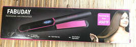 Fabuday Flat Iron Hair Straightener w Glove and Hair Clips - $27.93