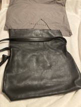All Saints Brand New No Tag Black Leather handbag,dust bag magnetic snap... - $129.97