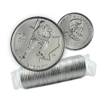 2007 Canadian 25-Cent Vancouver 2010 Olympics: Ice Hockey Quarter Original Coin  - £23.27 GBP