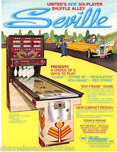 SEVILLE  1976 ORIGINAL NOS SHUFFLE ALLEY SALES FLYER Vintage Retro Artwork - $35.10