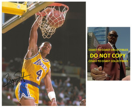 Byron Scott signed Los Angeles Lakers basketball 8x10 photo Proof COA autograph - $74.24