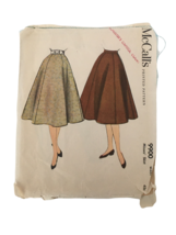 McCalls Sewing Pattern 9900 Misses Skirt Vintage 1954 Cut Waist 23 1950s Style - £7.82 GBP