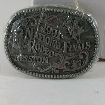 1991 YOUTH Hesston NFR Belt Buckle Cowboy Western National Finals Rodeo Sealed - £8.47 GBP