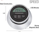Zassenhaus Magnetic Retro Digital Kitchen Timer Speed 55 Minute 2.75-Inc... - $40.58