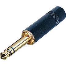 Neutrik - NYS228BG - 1/4 Inch Stereo (TRS) Plug - Black &amp; Gold Contacts - £6.99 GBP