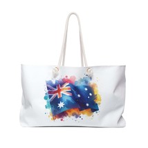 Personalised/Non-Personalised Weekender Bag, Australian Flag, Large Weekender Ba - £38.93 GBP